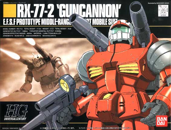 HGUC 001 1/144 RX-77-2 Guncannon