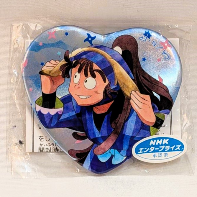 Nintama Rantarō in Namjatown: The Egg-Hunting Chapter – Heart-Shaped Can Badge Collection: Kan'emon Obahama