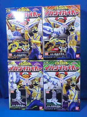ミニプラ 侍戦隊シンケンジャー 侍合体イカダイカイオー 全4種セット