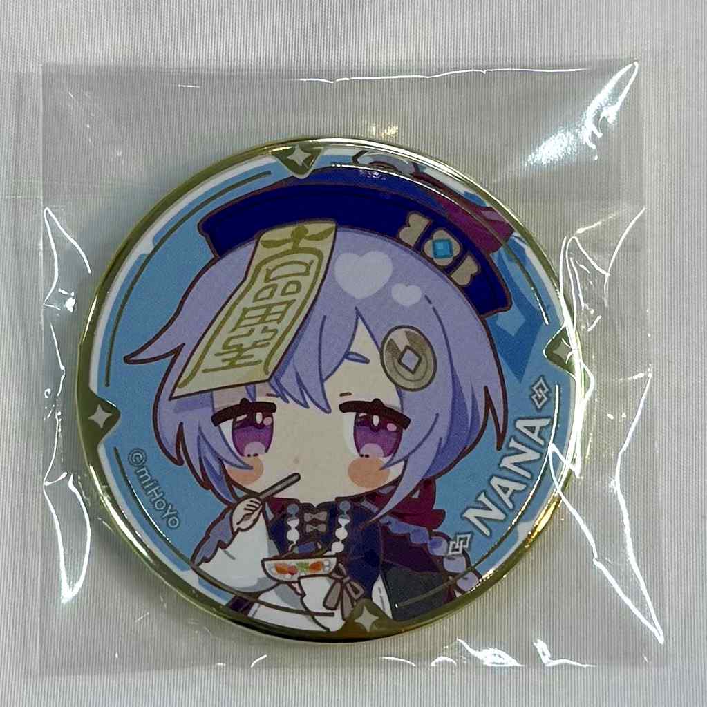 Genshin Impact x Sweets Paradise -Rock and Flower Festival- Chibi Character Trading badge Qiqi
