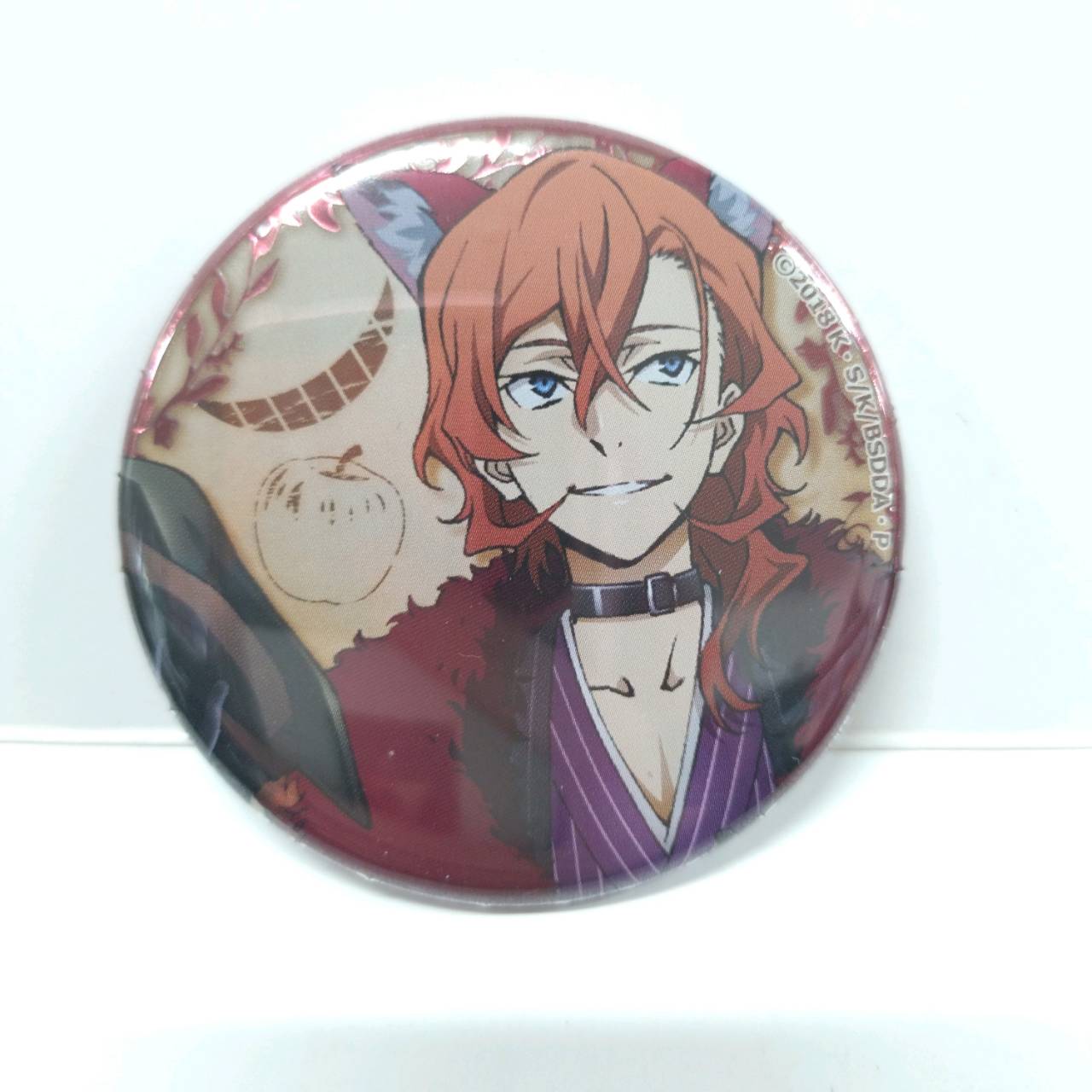 文豪ストレイドッグス DEAD APPLE × PRINCESS CAFE ジュエル缶バッジ 中原中也