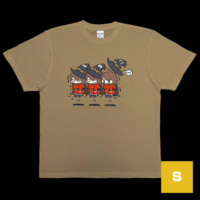 MORECATS ドロロンえん魔くん OMG Tシャツ (カーキ) Sサイズ