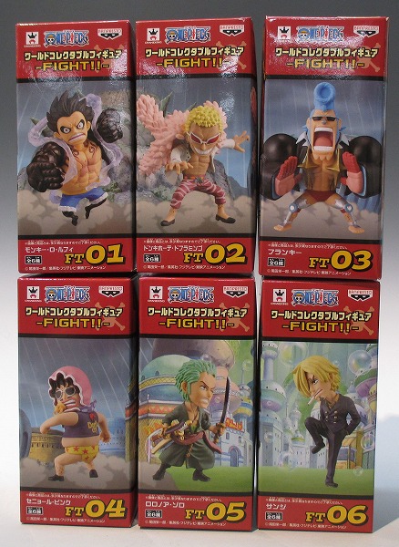ワンピース ワールドコレクタブルフィギュア-FIGHT!!- 6種セット 36245