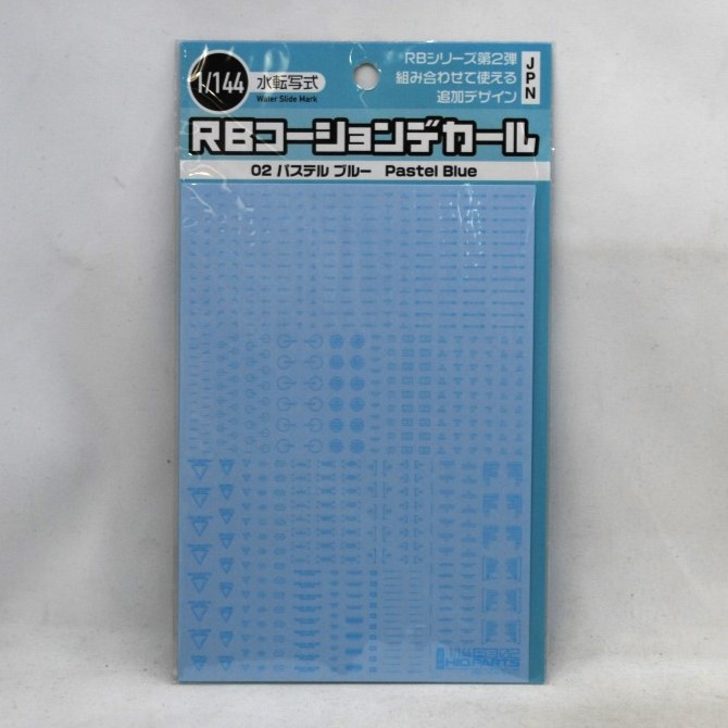 HIQ PARTS 1/144 RB02 コーションデカール パステル ブルー(1枚入)