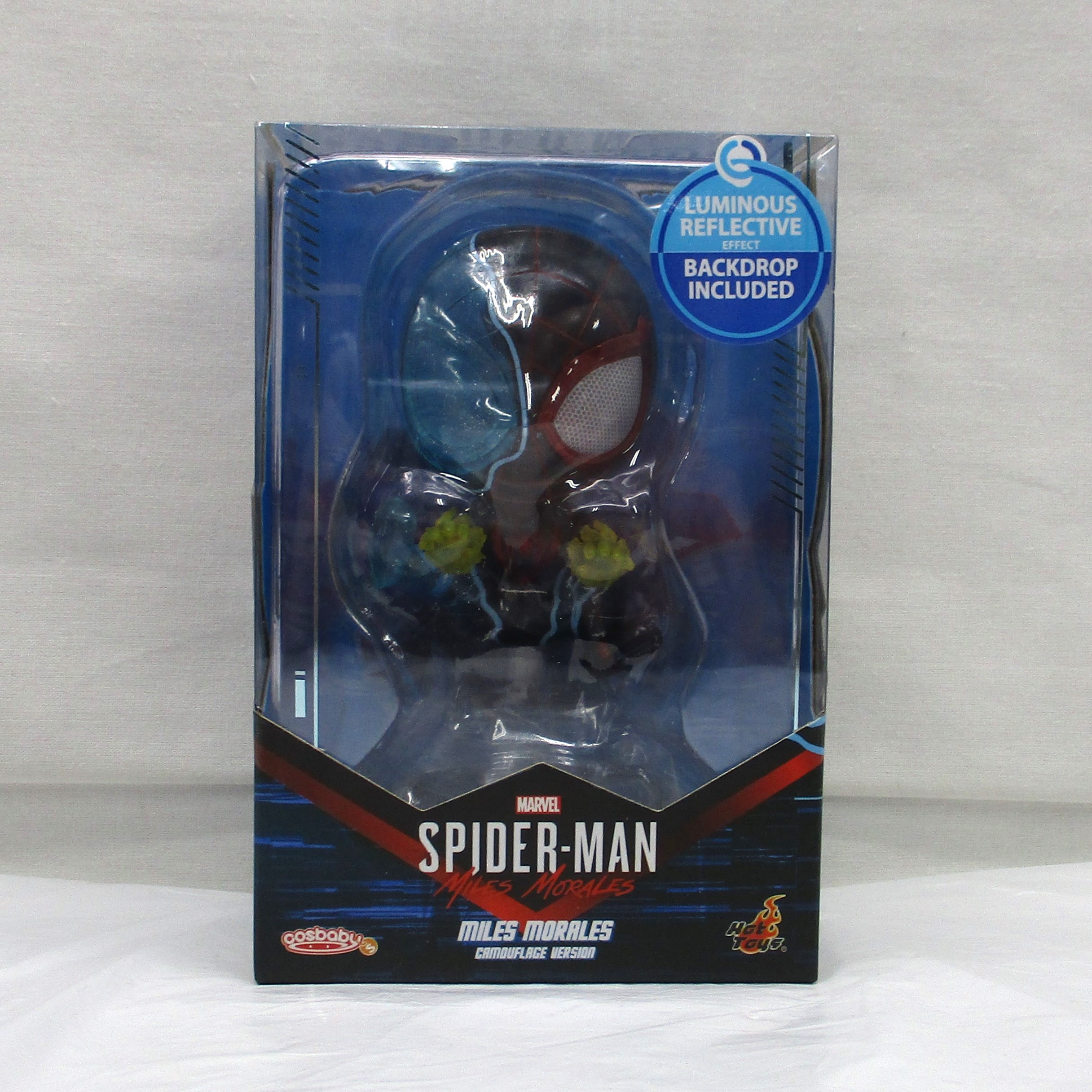 Hot Toys Cosbaby 855 [Marvel's Spider-Man: Miles Morales] Spider-Man (Miles Morales / Camoflage Version / Size S)