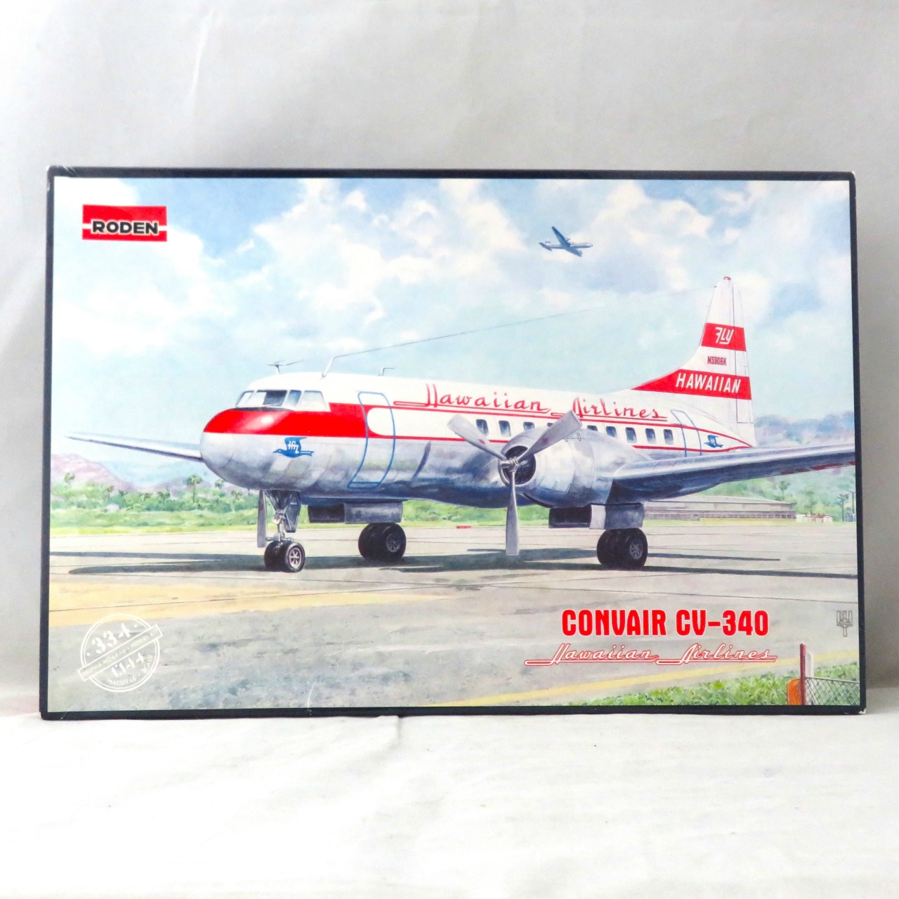 ローデン 1/144 米 コンベア CV340 双発中型旅客機 ハワイアン航空 1956 014T334