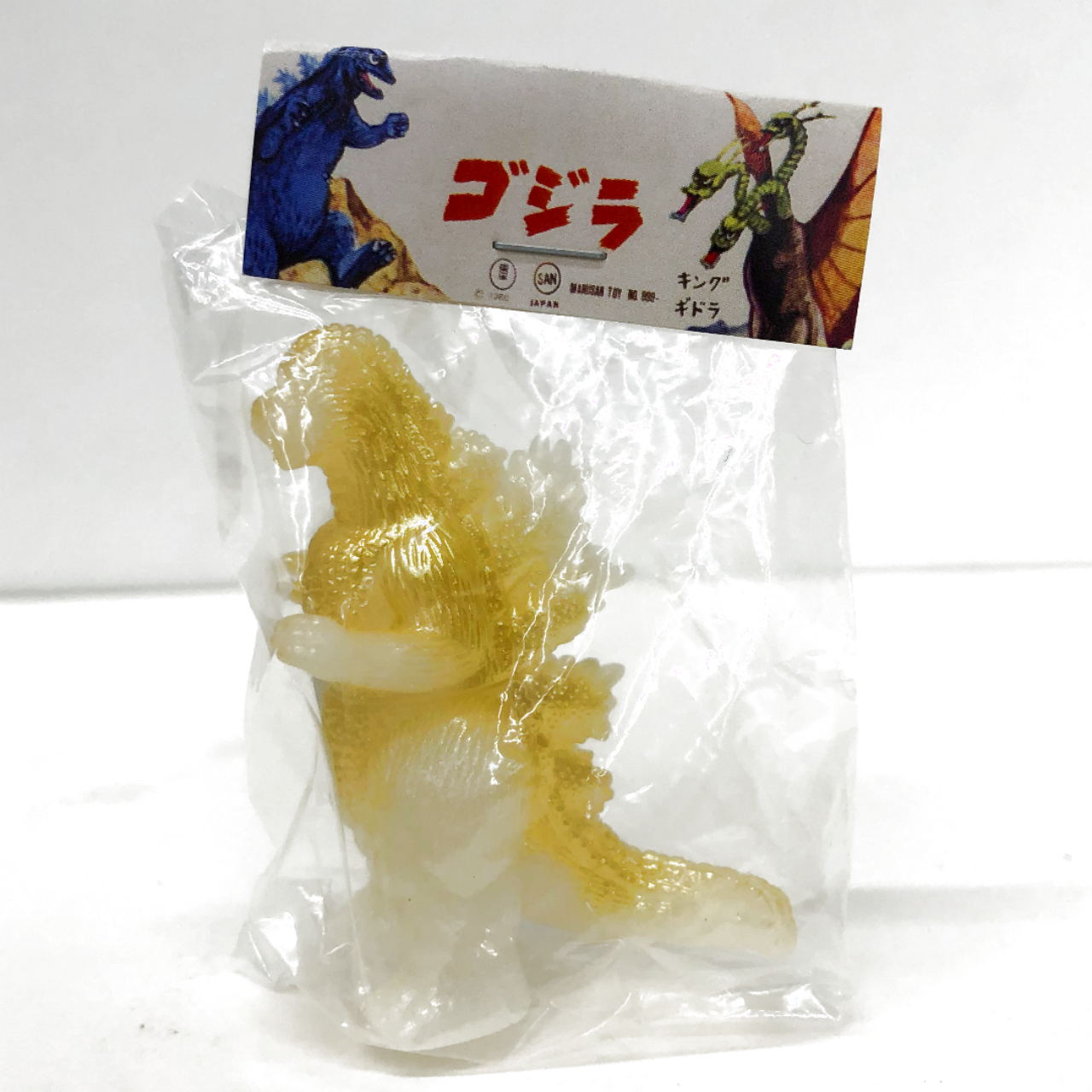 マルサン マルガチャ 60mm ゴジラ1989 白 (全体的に金塗装)