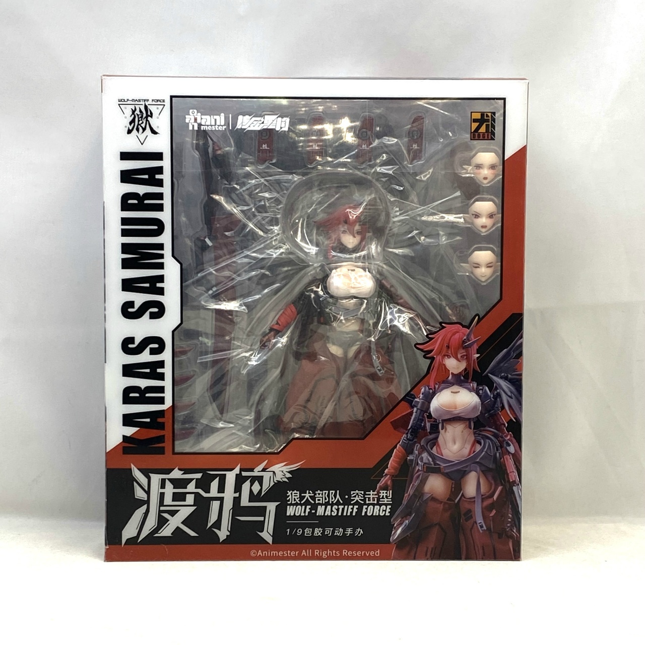 大漫匠アニメスター WOLF-MASTIFF FORCE 鴉侍 1/9 シームレスアクションフィギュア