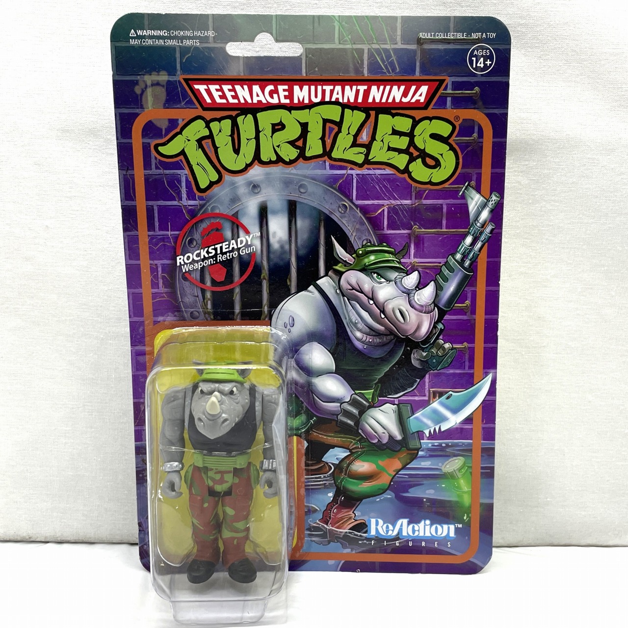 スーパー7 リ・アクション ティーンエイジ・ミュータント・ニンジャ・タートルズ TMNT ロックステディ