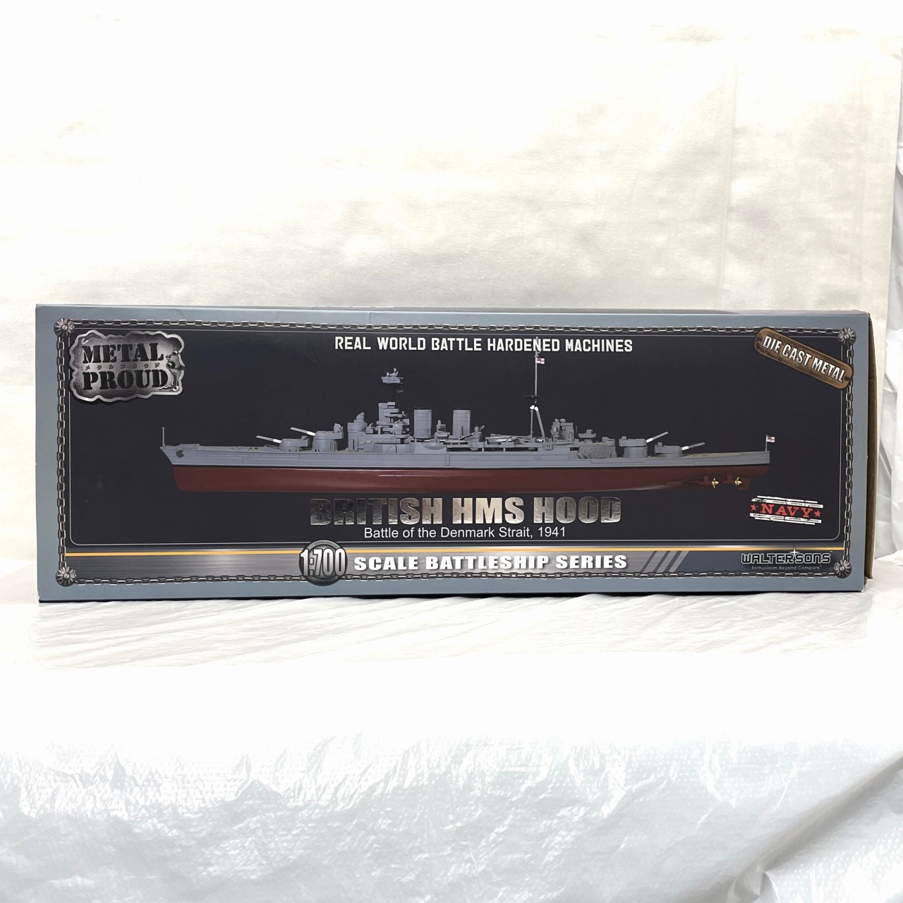 ウォルターソンズ 1/700 メタルプラウド・スタンダード イギリス海軍巡洋戦艦 フッド 1941 完成品