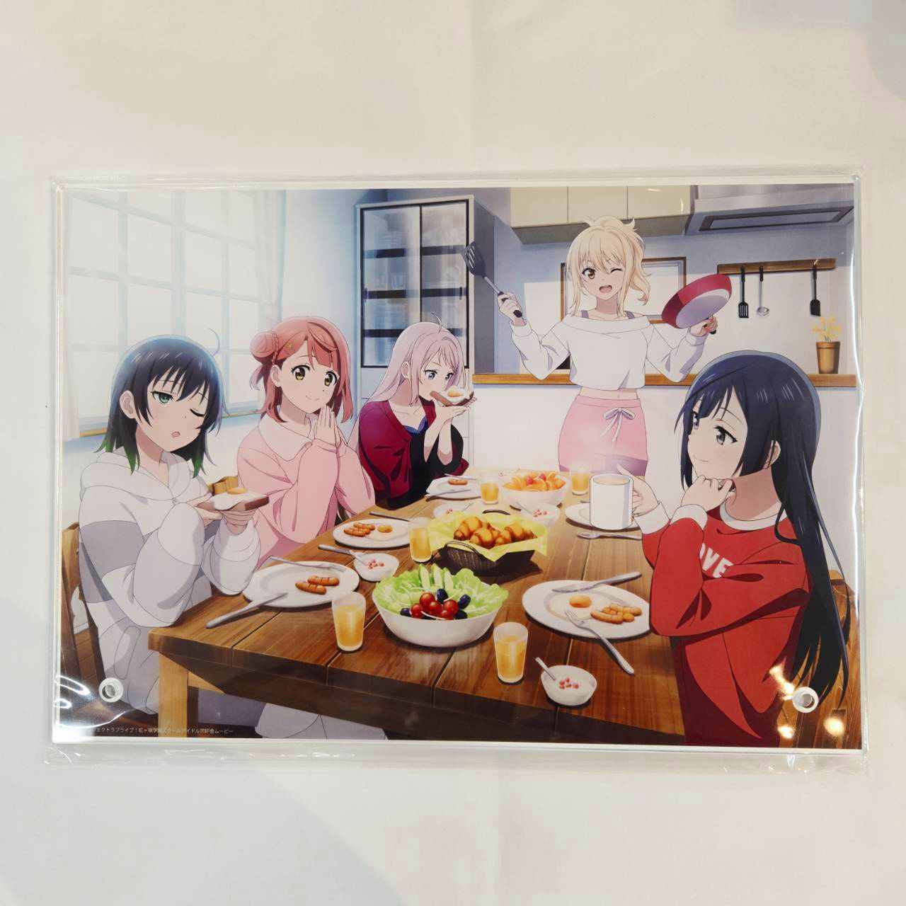 映画ラブライブ!虹ヶ咲学園スクールアイドル同好会 完結編 第1章ゲーマーズ限定版 描きおろしイラスト(2年生+高咲 侑 ver.)使用 アクリルパネル