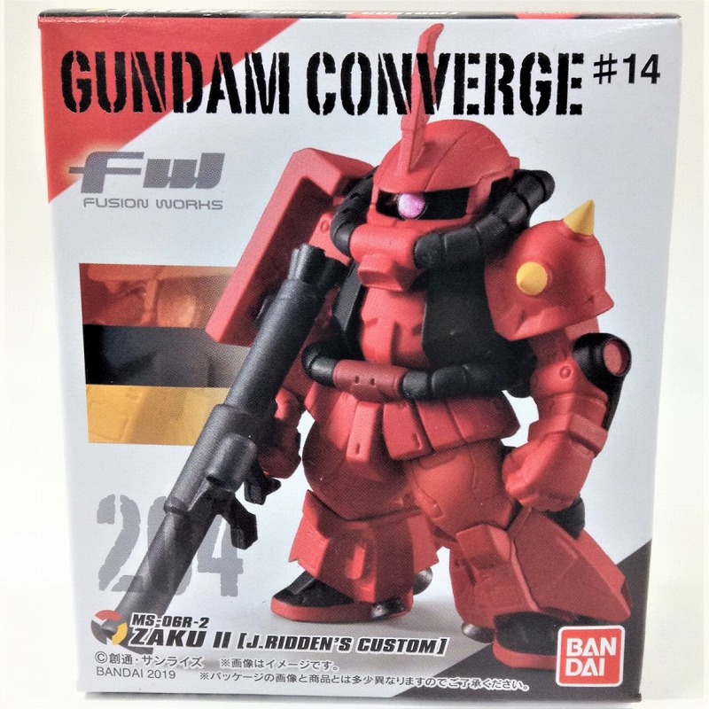FW Gundam Converge No.14 204 MS-06R-2 ZAKUII Principality of Zeon J. Ridden's Customize Mobile Suit