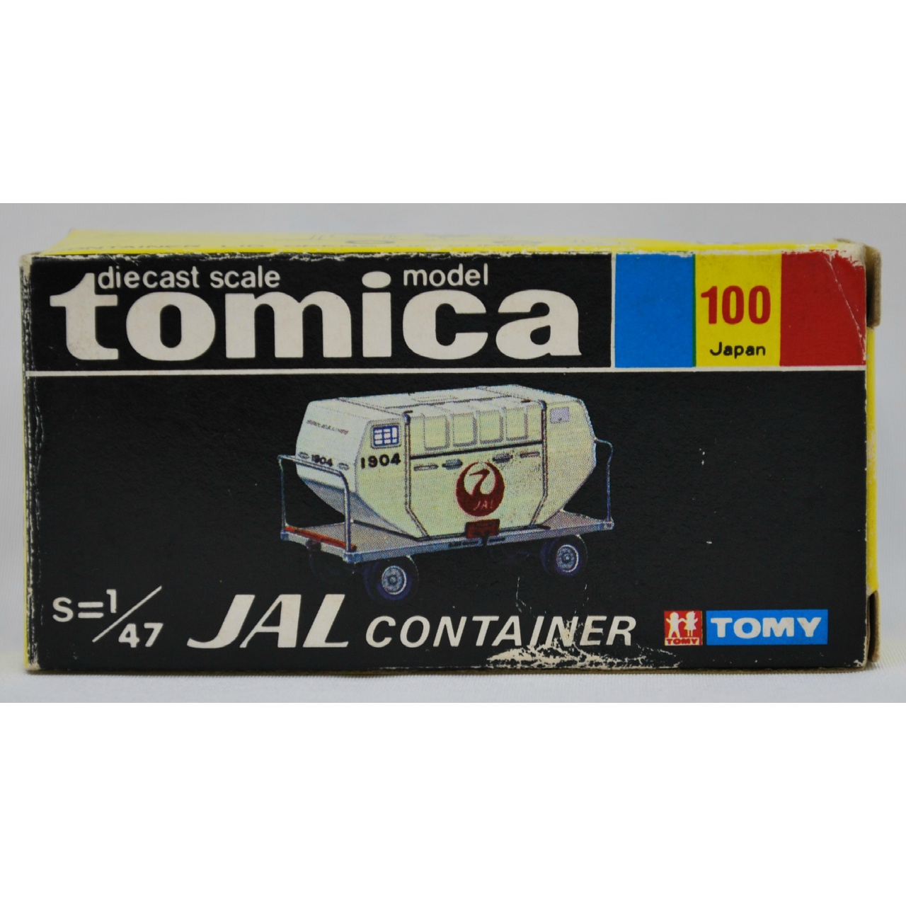 トミー トミカ 黒箱 100 日本航空 コンテナ (JAL)