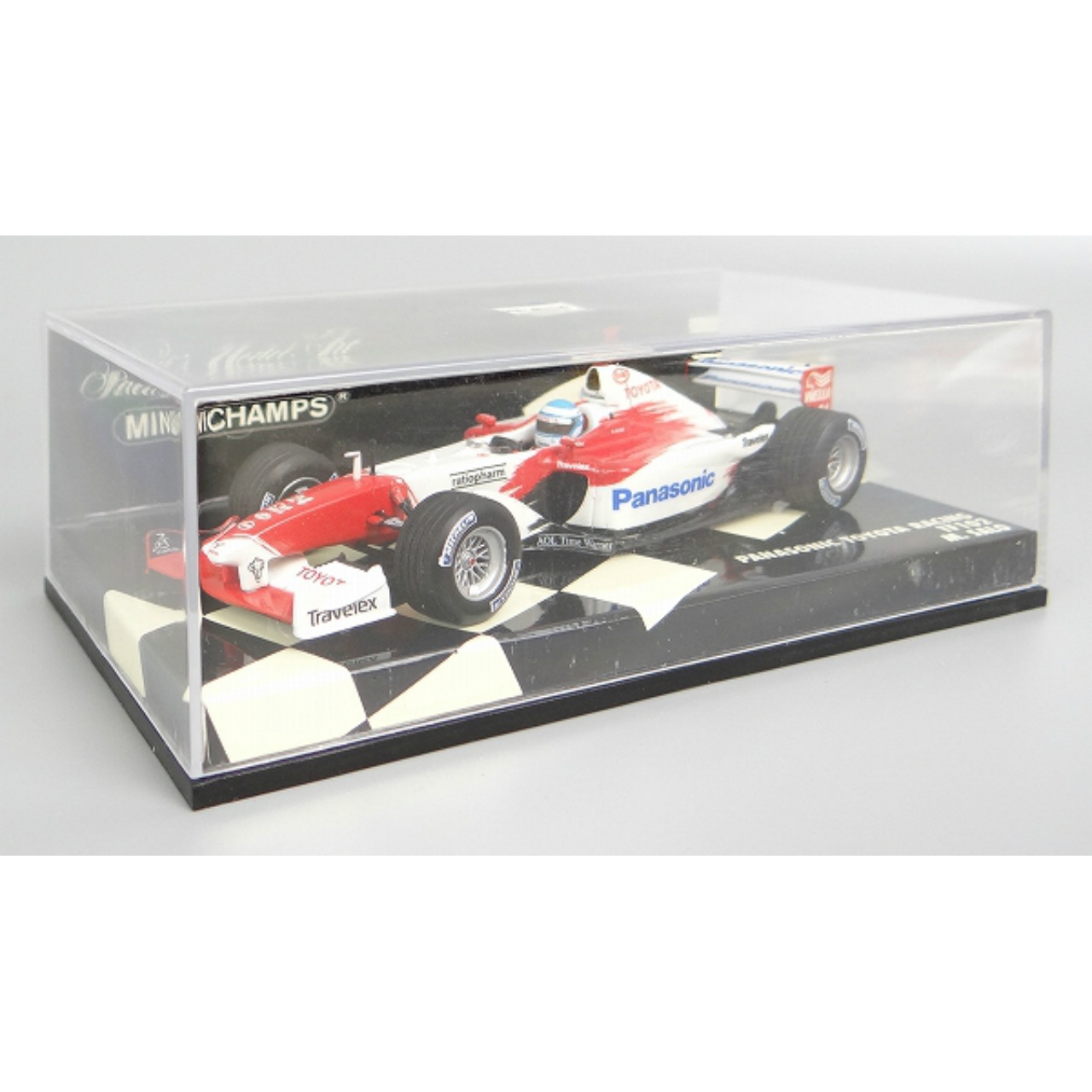 ミニチャンプス 1/43 パナソニック トヨタ レーシングTF102 M.サロ #24