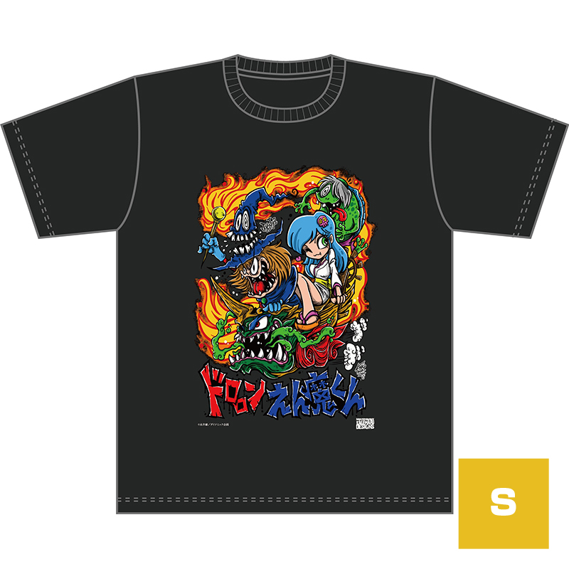 KAGEMARU DESIGNS ドロロンえん魔くん Tシャツ (黒) Sサイズ