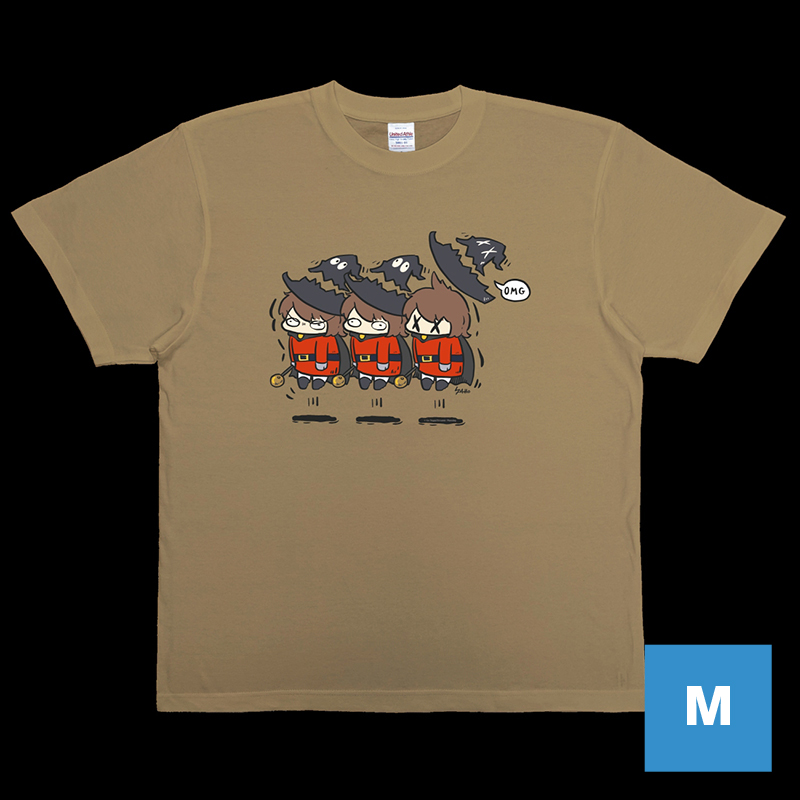 MORECATS ドロロンえん魔くん OMG Tシャツ (カーキ) Mサイズ