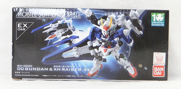 Mobile Suit Ensemble EX06 OO Gundam and Zan Raiser Set