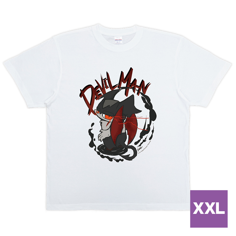 MORECATS デビルマン 悪 Tシャツ (白) XXLサイズ