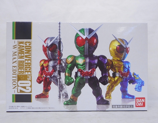 CONVERGE KAMEN RIDER PB02 -W MAX EDITION-  仮面ライダーW 彩色済みフィギュア9体(台座付属)