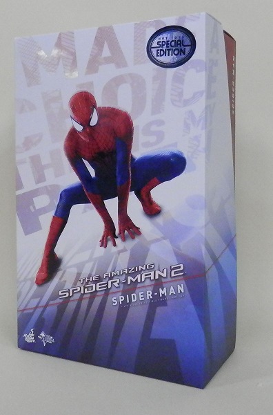 HOT TOYS Movie Masterpiece MMS244b Amazing Spider-man (Amazing Spider-man 2) with Bonus Accessory