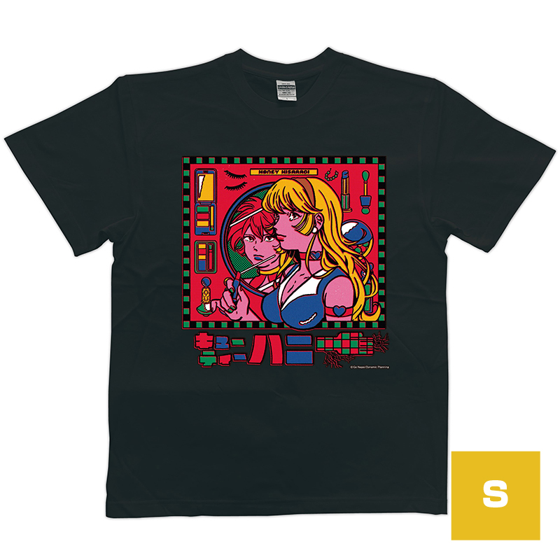 原田ちあきキューティーハニー カチューシャ 茶 Tシャツ (黒)Sサイズ