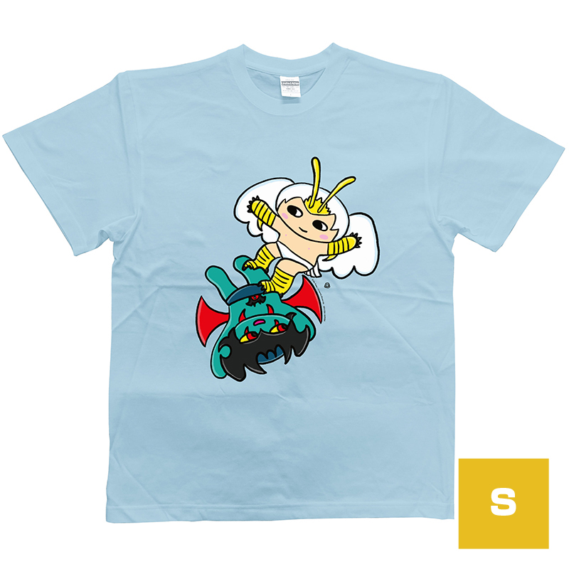 おふとん天国 デビルマン・シレーヌ Tシャツ (青) Sサイズ
