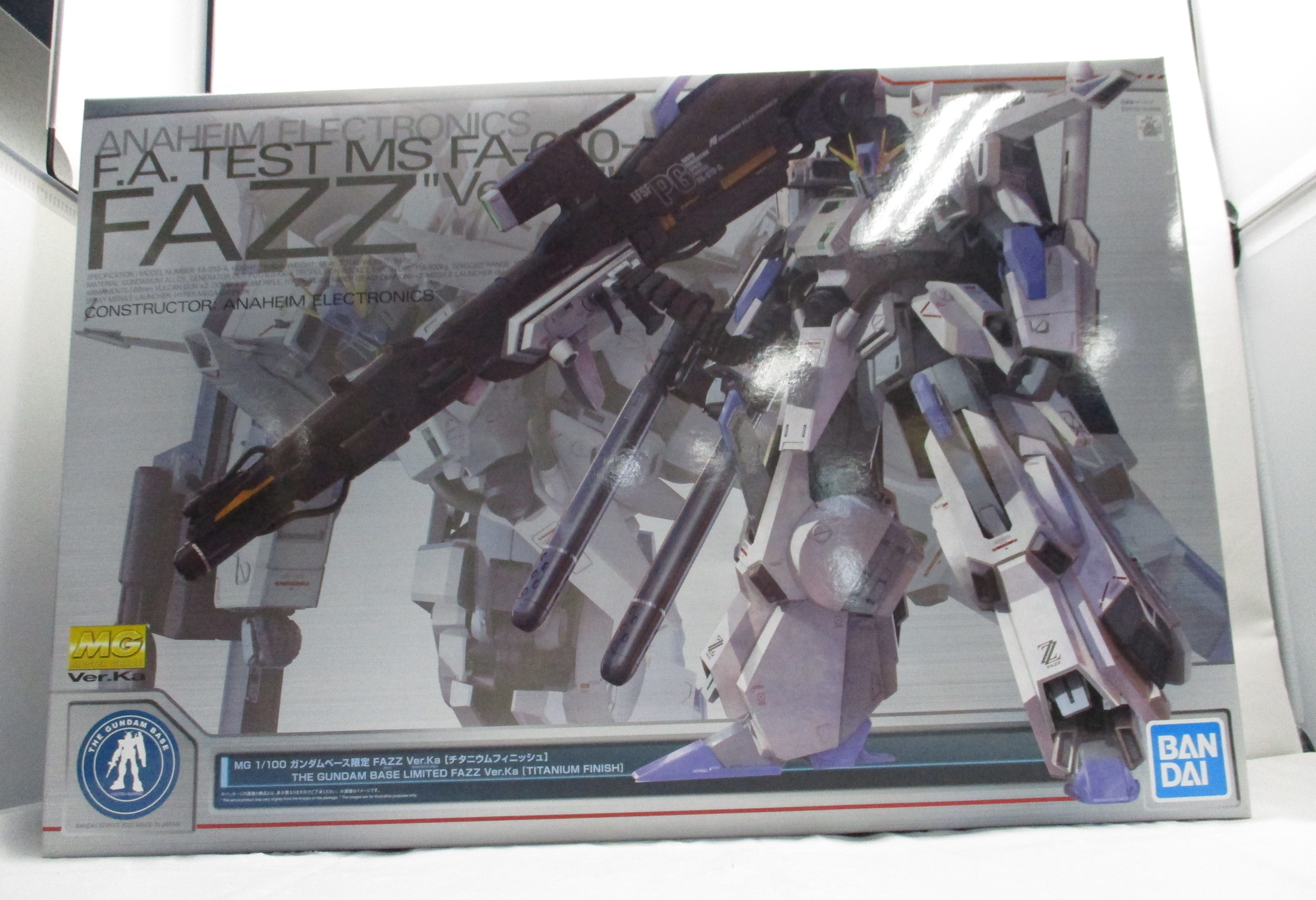 MG ガンダムベース限定 FAZZ Ver.Ka[チタニウムフィニッシュ]